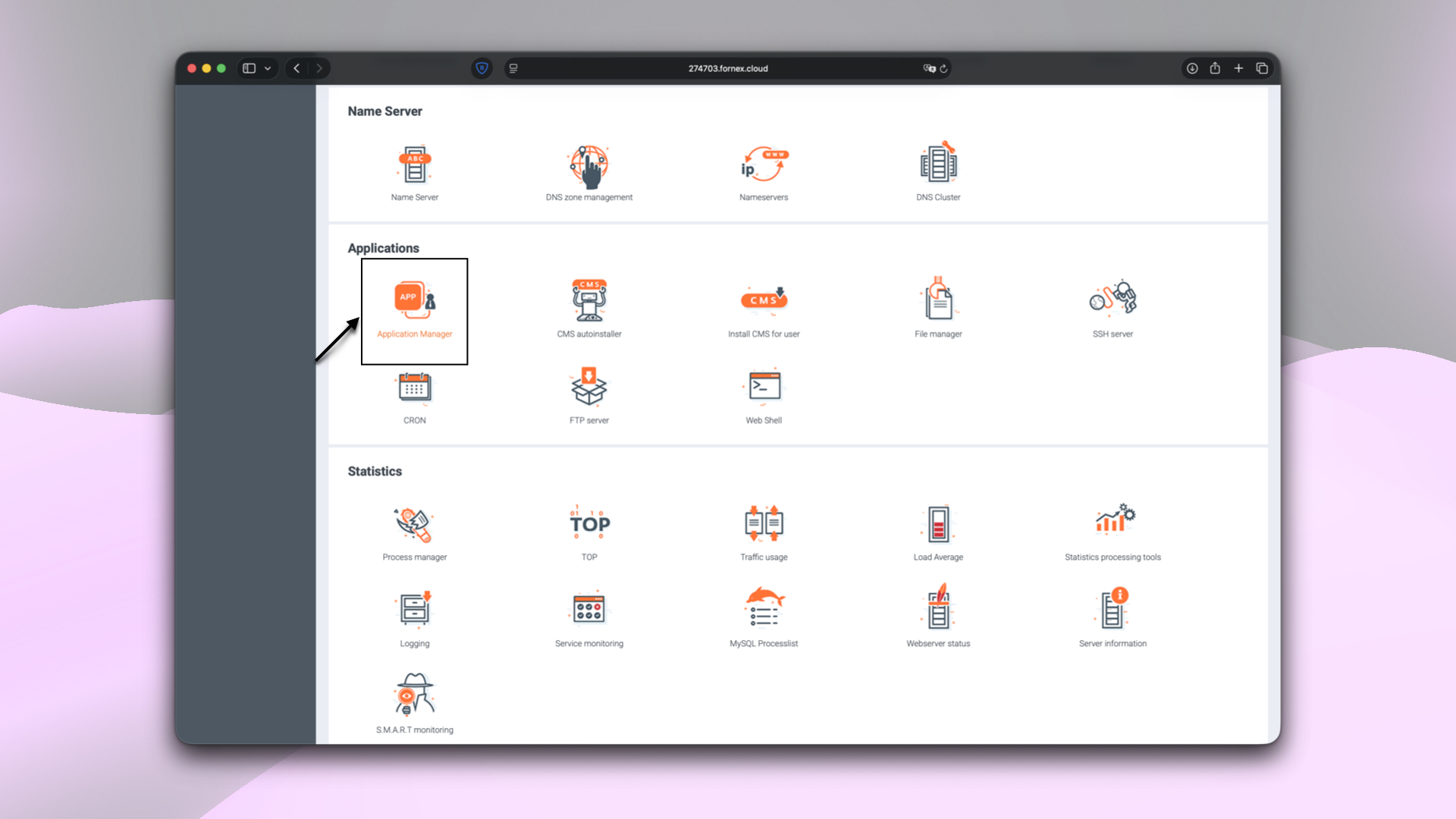 Application Manager in BrainyCP