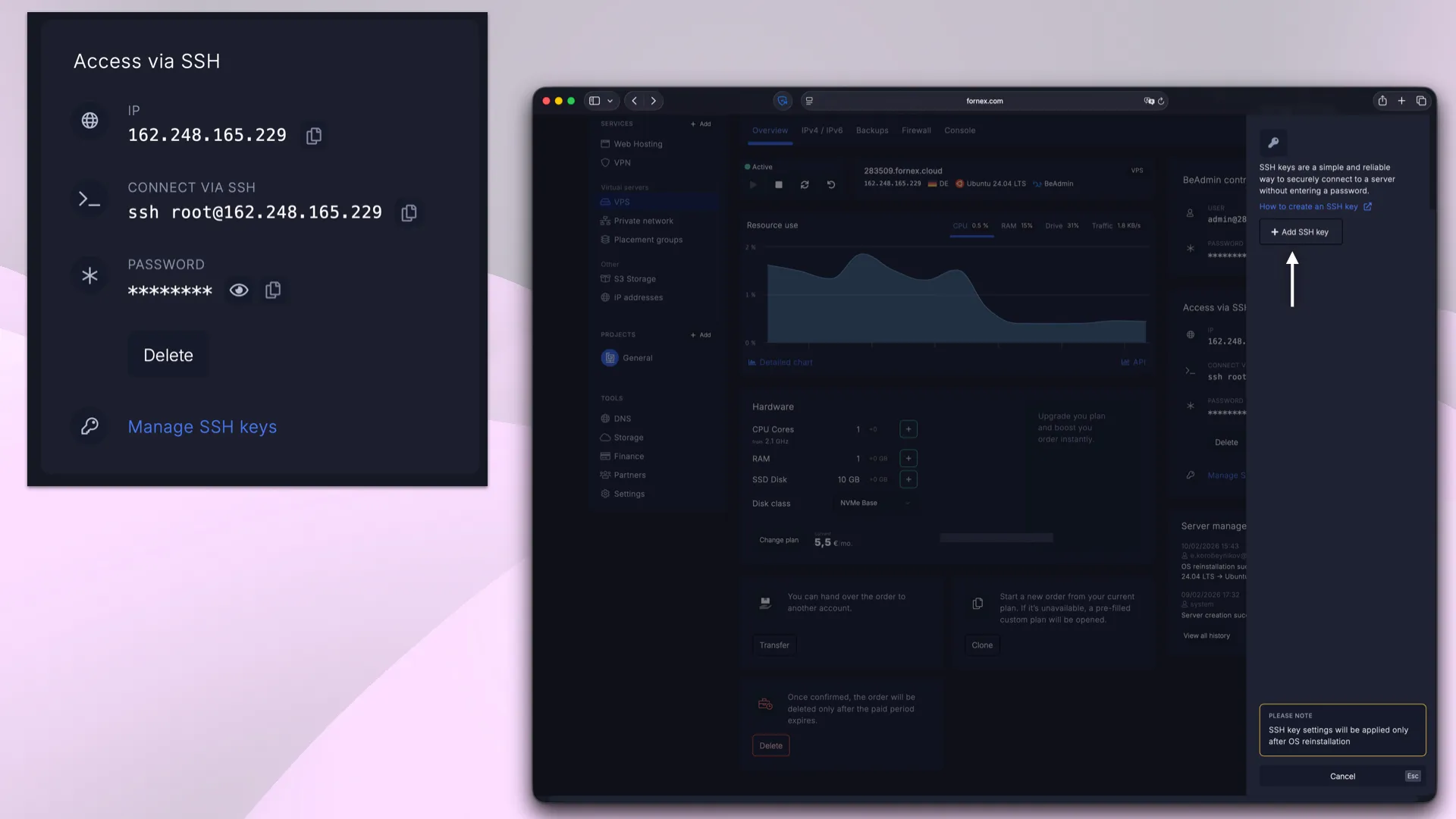 SSH access management