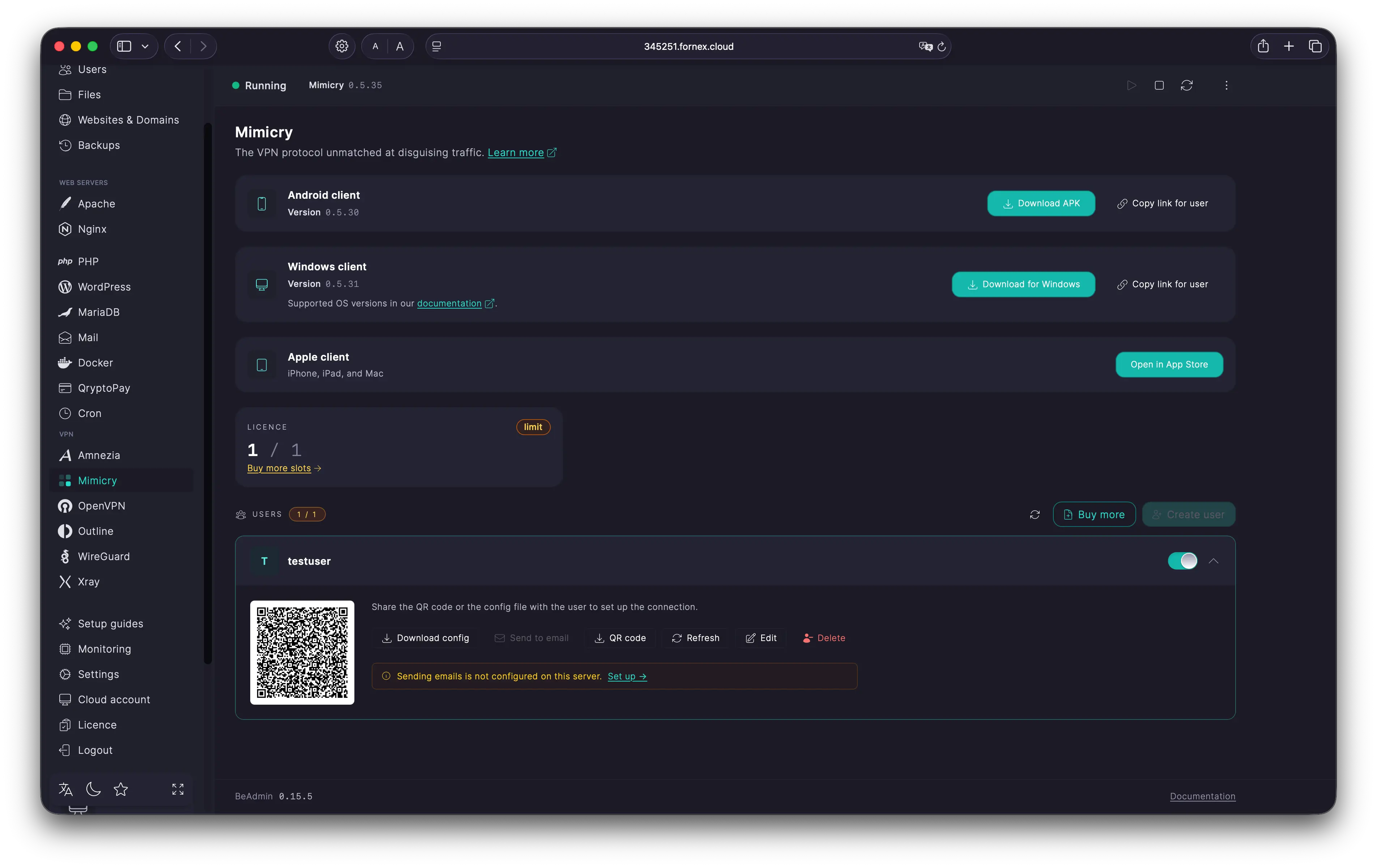 Connecting to the VPN
